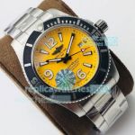 Swiss Replica Breitling Superocean Automatic Watch Yellow Dial From TF Factory